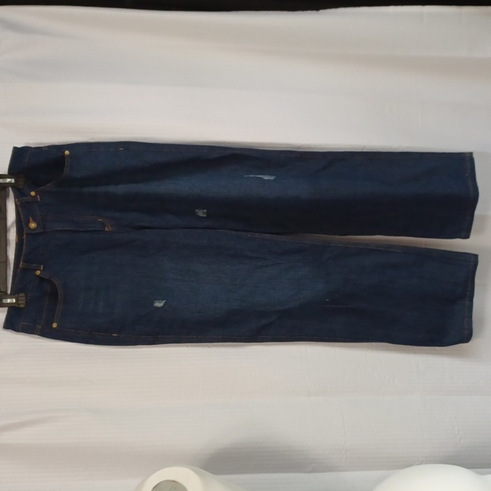 Flamingals Stretchy 90S Vintage Ripped Mid Waist Jeans Casual Fall Jeans